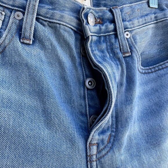 Madewell Relaxed Mid Length Denim Jean Shorts Mid Wash - 23 - Picture 4 of 6